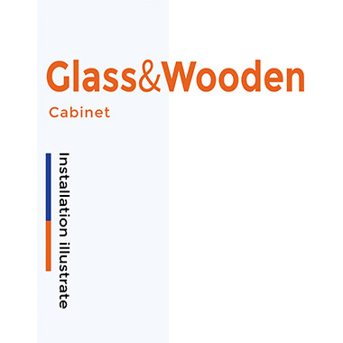 Glass-wooden swing door cabinet installation instructions