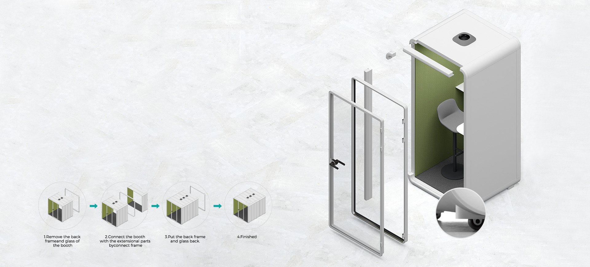 soundproof privacy pod,Phone Booth Partition,office pods