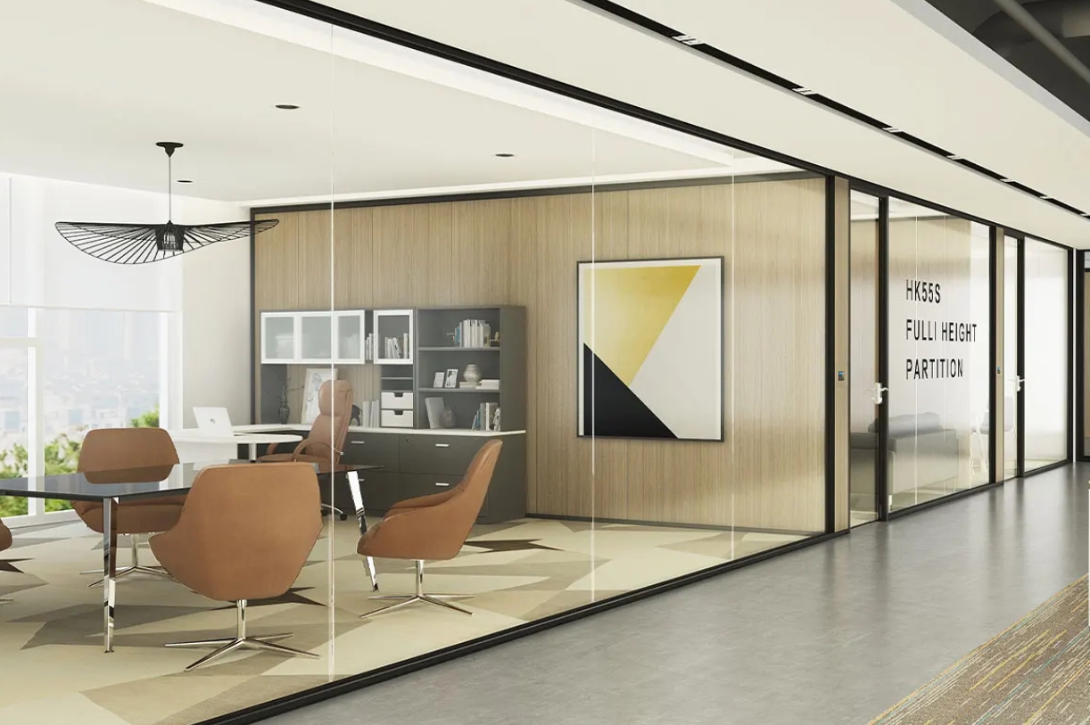 glass-office-partition-systems-hk55s-glass-partition-wall