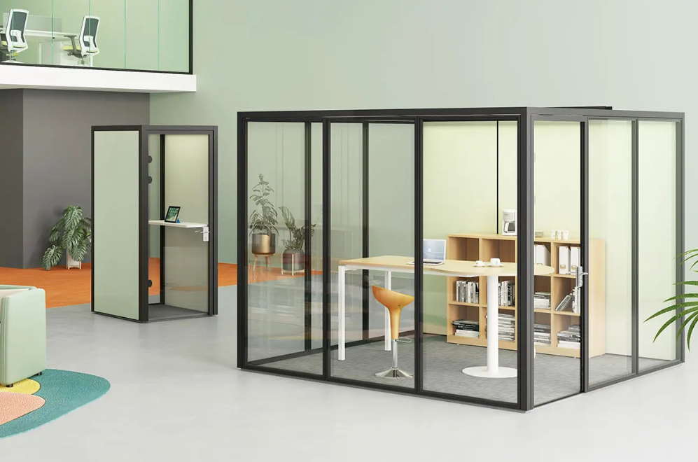 Soundproof-partition-wall-glass-partition-booth-from-mwworkstation